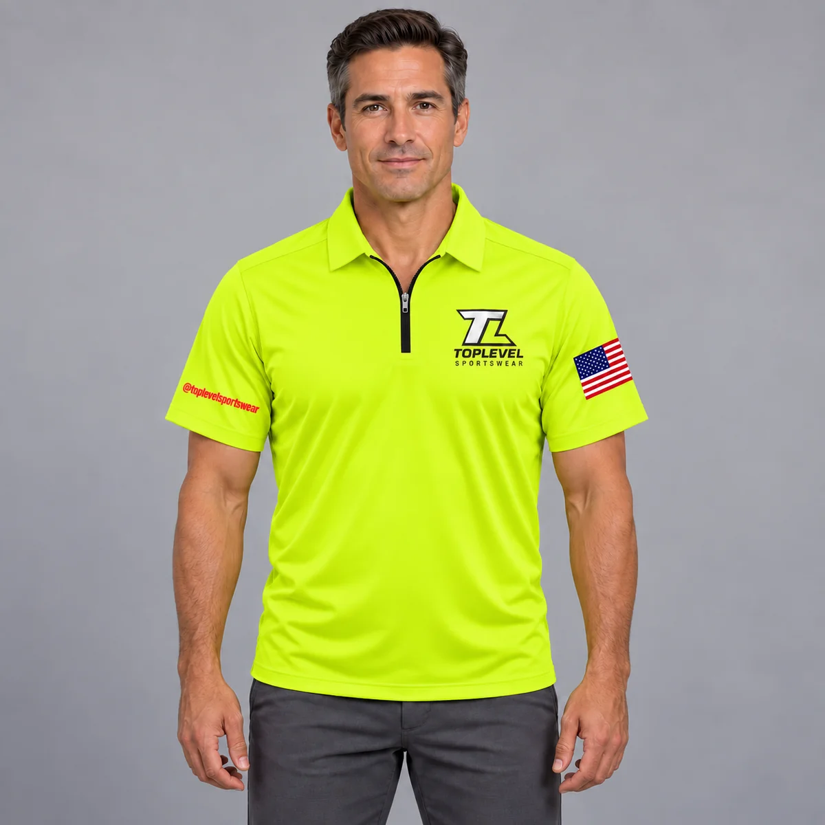 Custom Solid Color Men's Polo Shirts