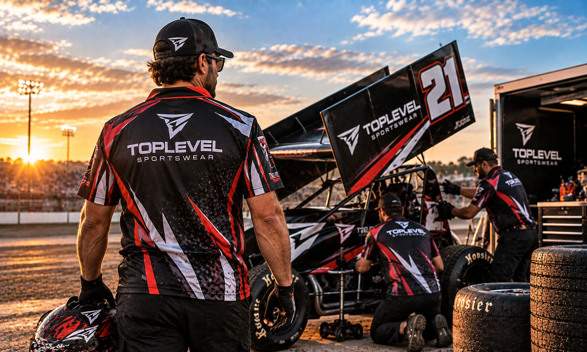 TLS Sports Sprint Car Racing Hero Toplevel Sportswear Sprint Car Racing custom apparel